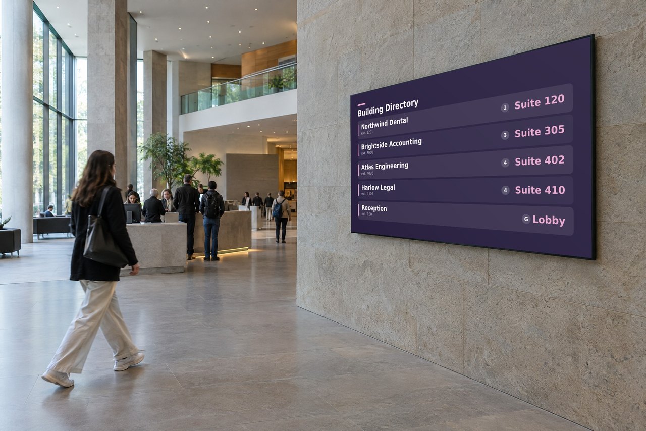 City hall, public sector digital signage