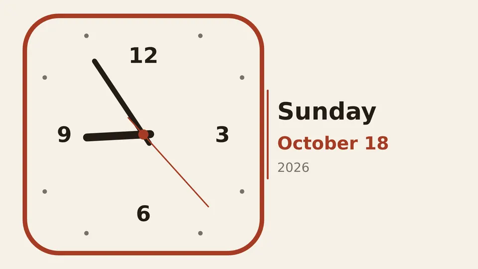 Clocks Live Page, rounded square layout
