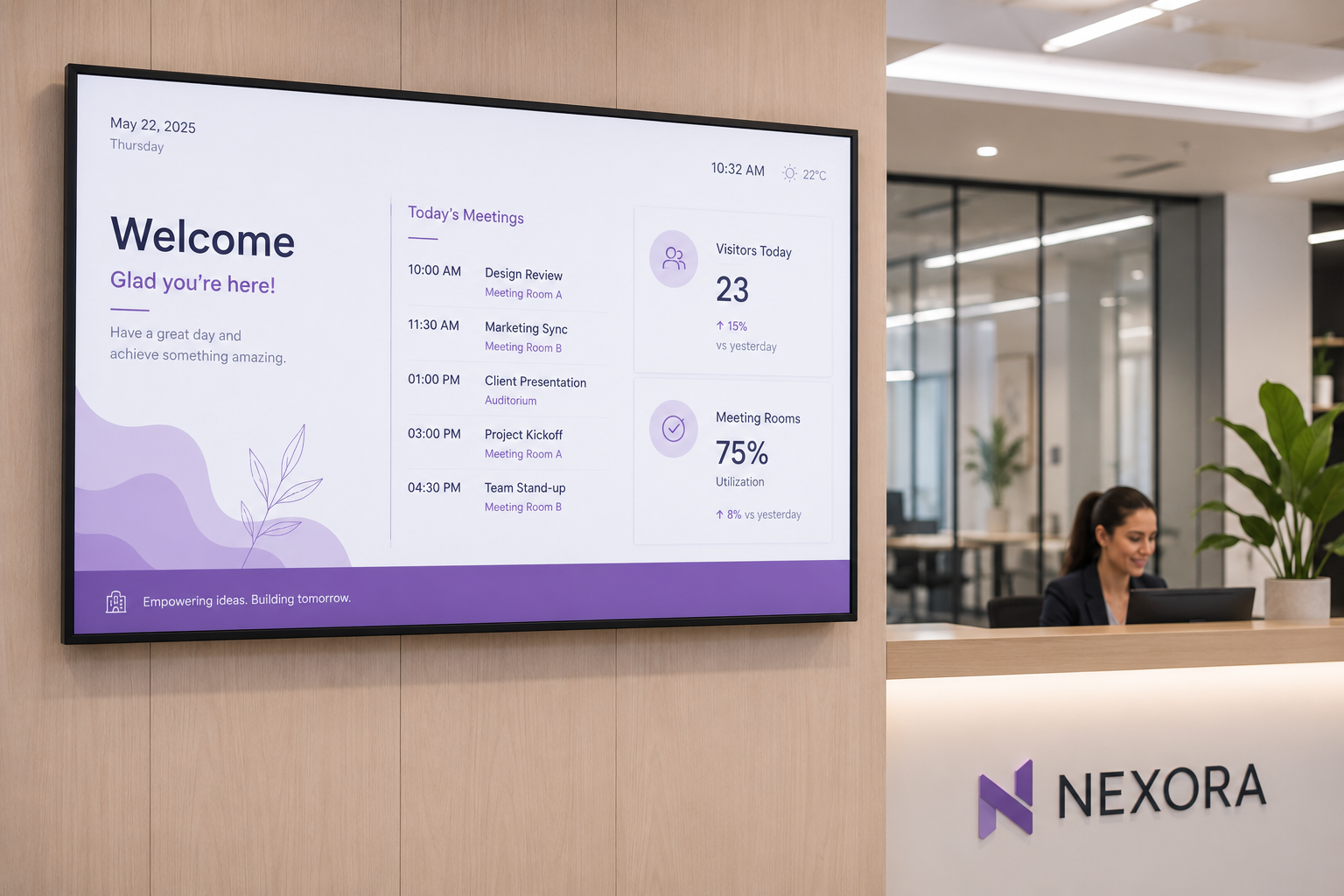 Office welcome screen
