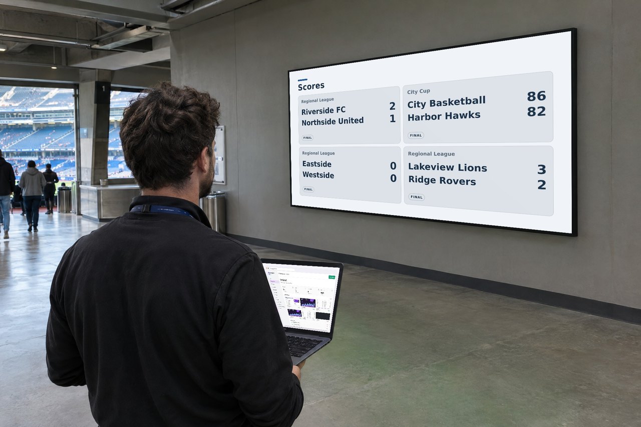 AV integrator managing a video wall
