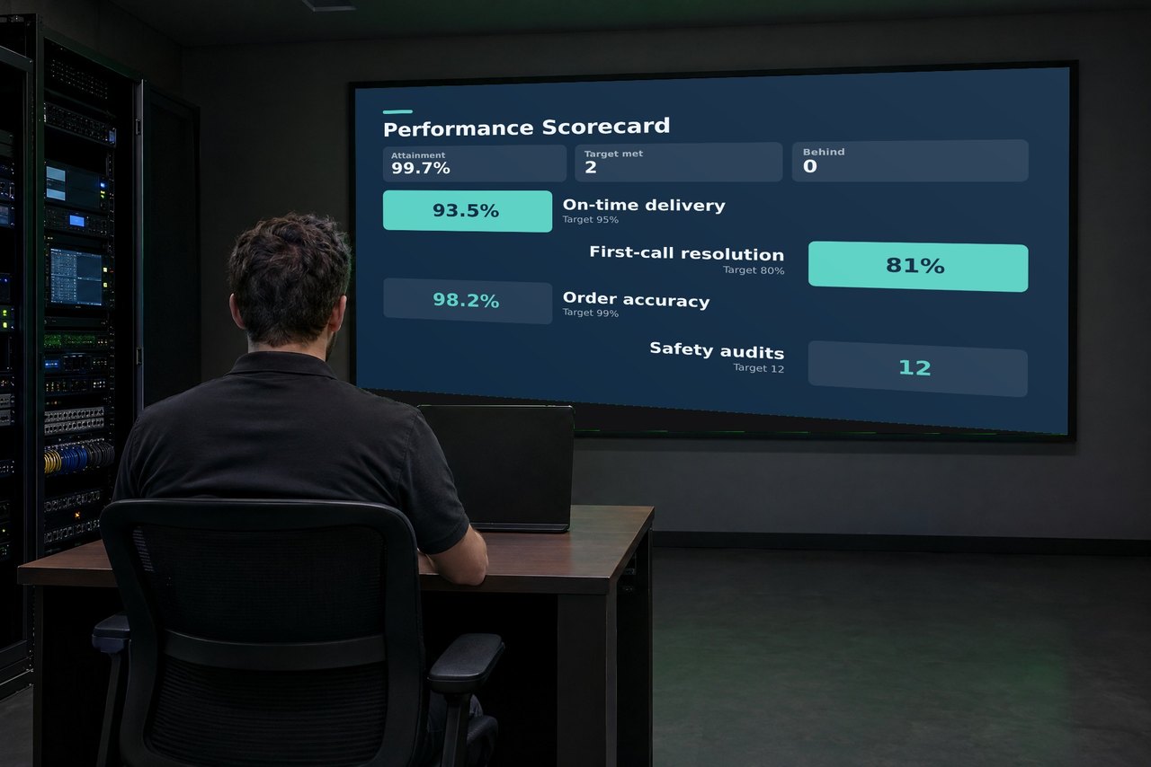 Multi screen video wall managed by an integrator
