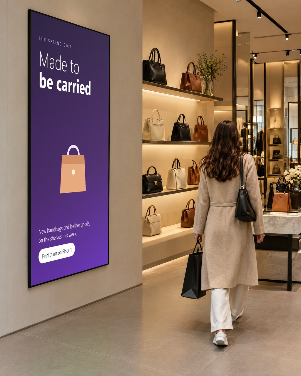 Retail promotion screen