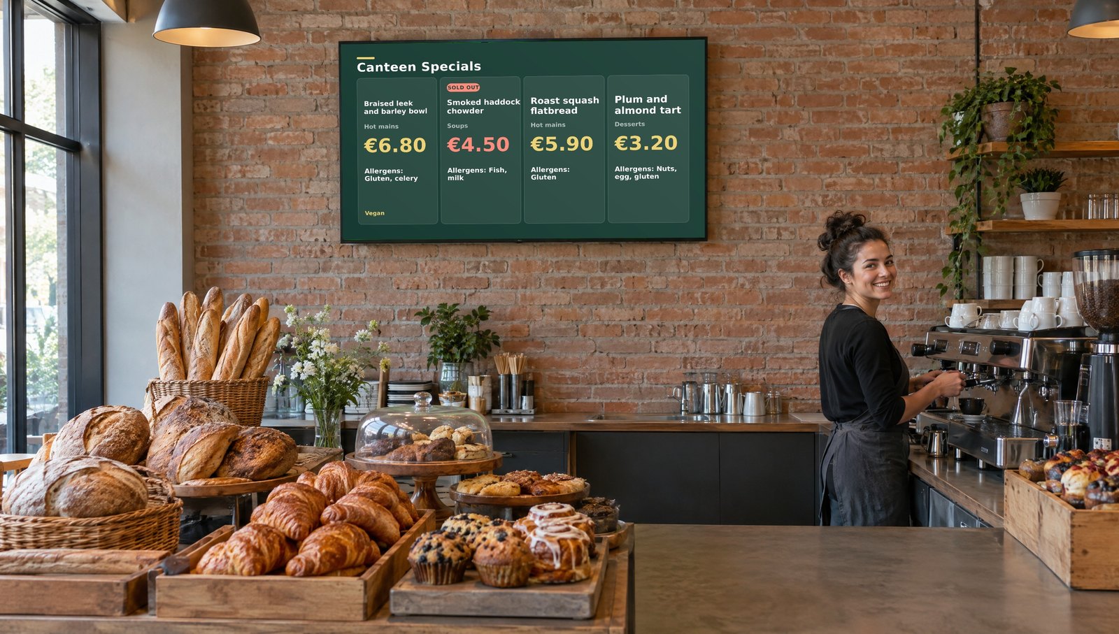 Digital menu board