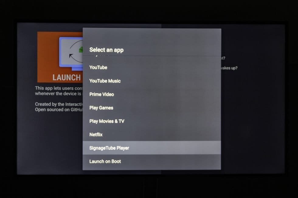 How to Automatically Launch your Digital Signage on AndroidTV? SignageTube