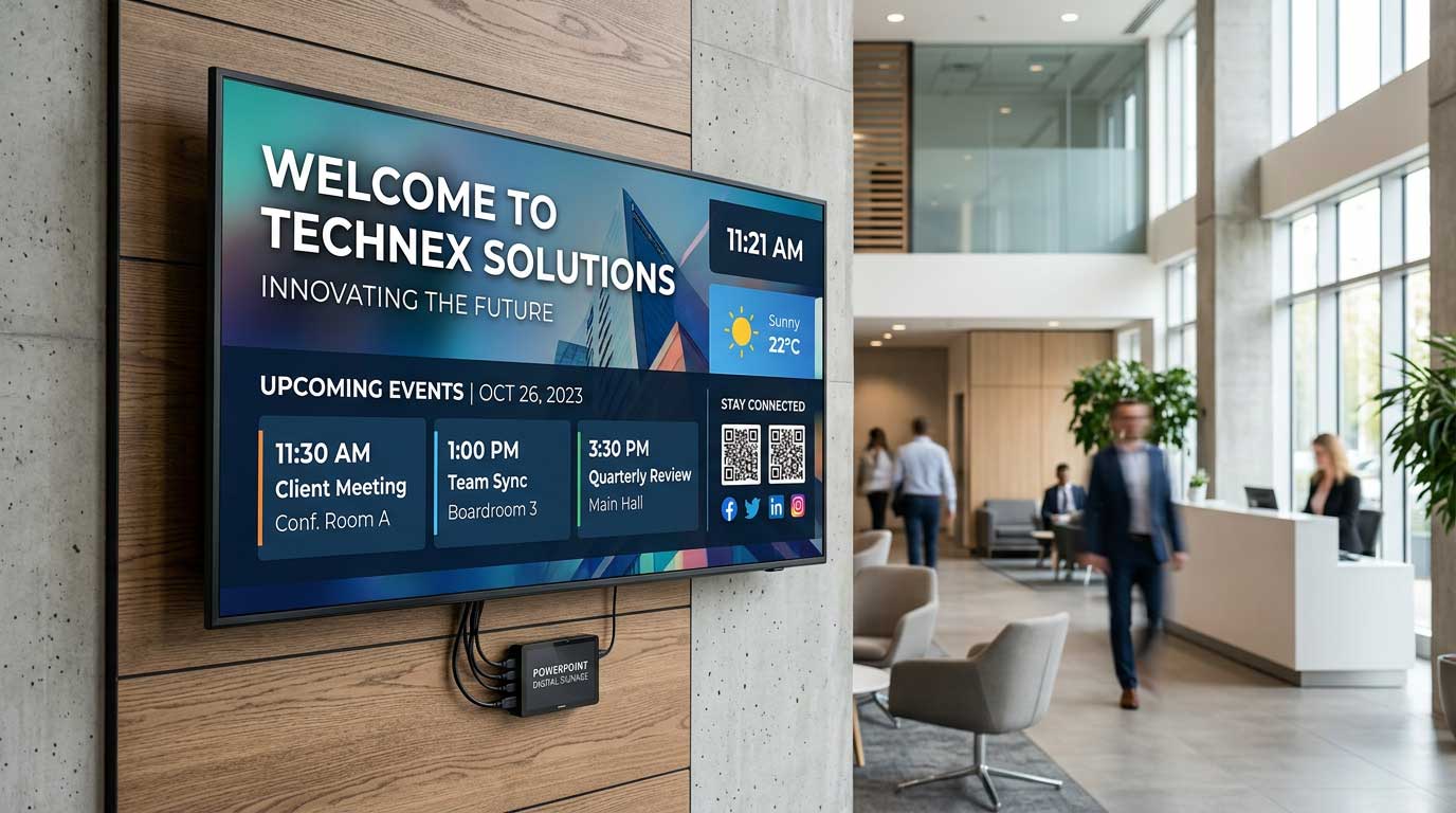 Digital Signage Using PowerPoint That Actually Scales