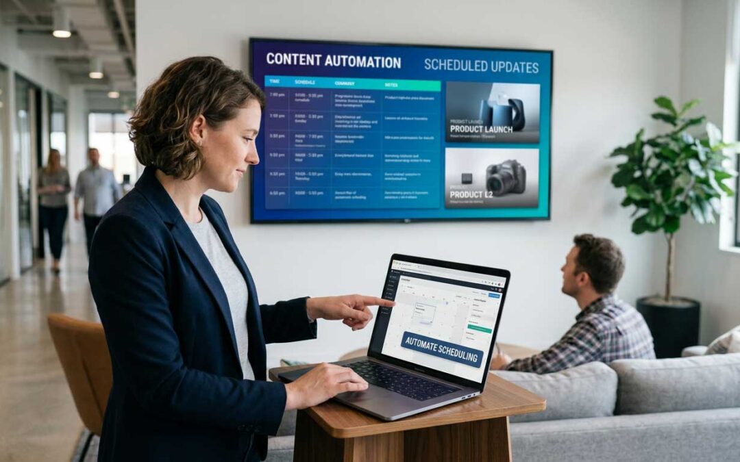 How to Automate Content Scheduling on Display Screens