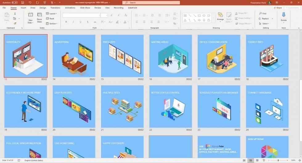 Using PowerPoint for Digital Signage SignageTube