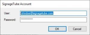 Connect the SignageTube Sync tool to your SignageTube account