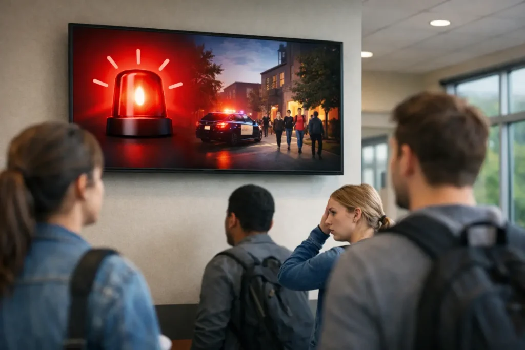Campus Emergency Alert Screens That Work