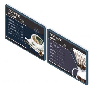 digital menu board for coffee shops