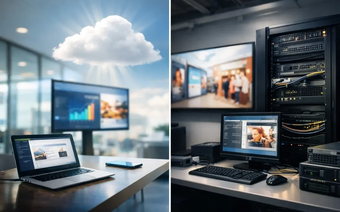 Digital Signage Cloud vs On-Premises