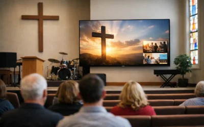 Digital Signage for Churches Announcement Screens