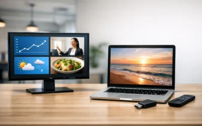 Digital Signage Software vs USB Slideshow