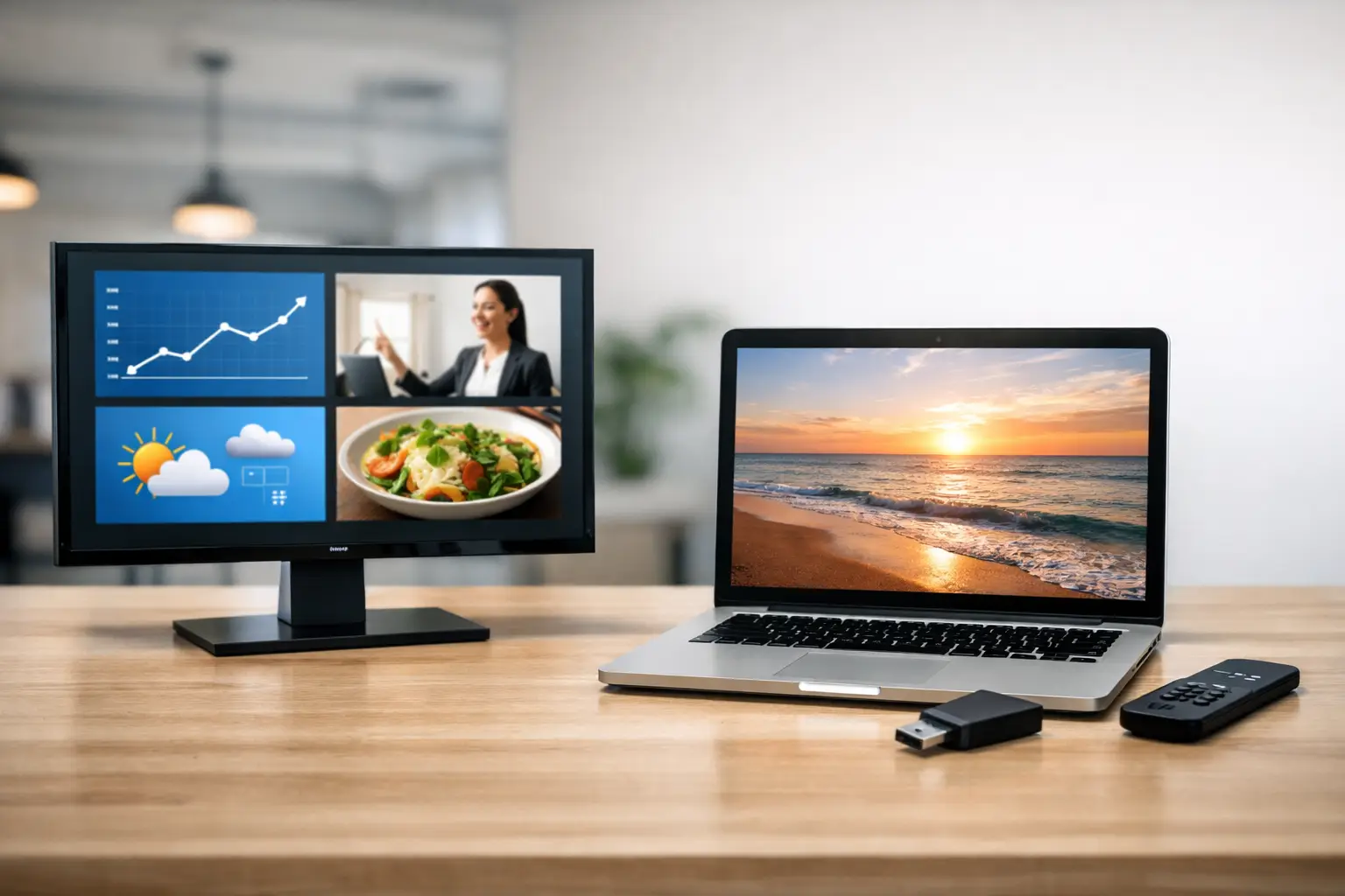 Digital Signage Software vs USB Slideshow Digital Signage Software vs USB Slideshow