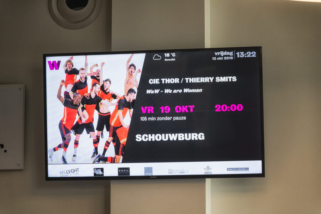 Cultureel Centrum van Aalst using SignageTube Live and YesPlan integration