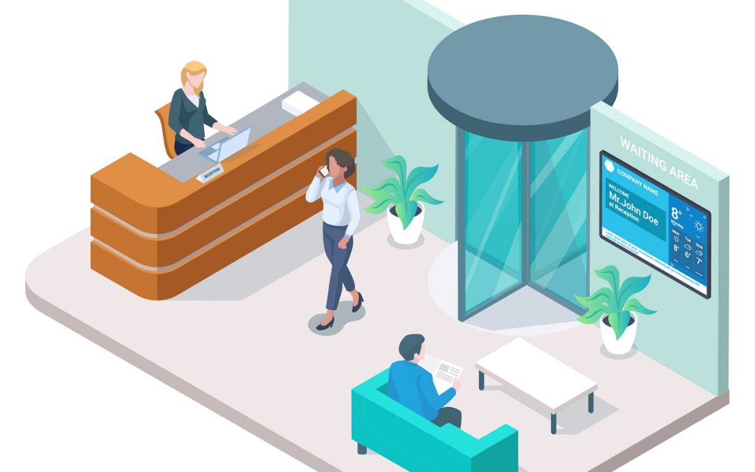 Reception Area Digital Displays: How Do You Display Info on Your TV?