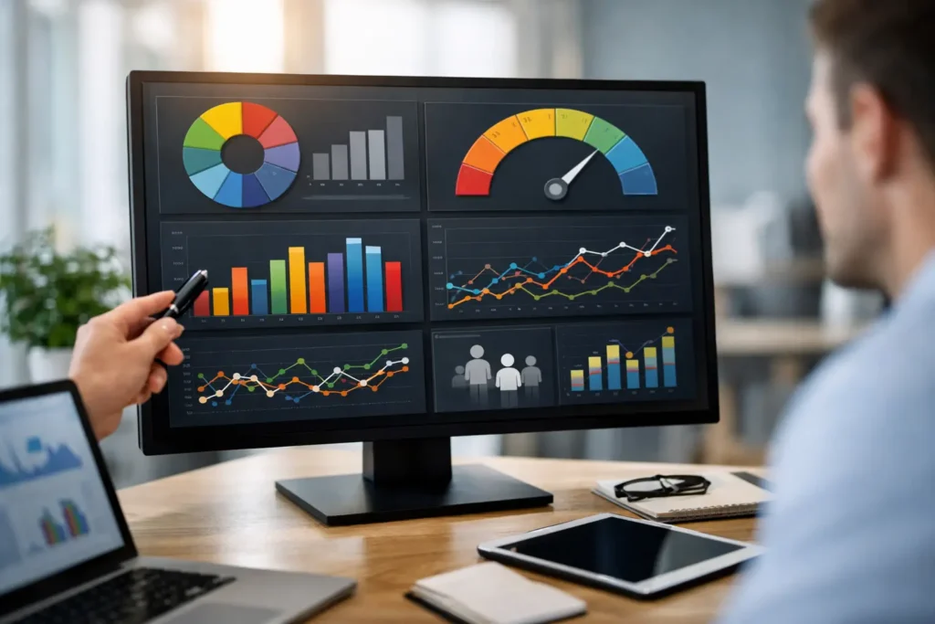 Key Performance Indicators on Screen