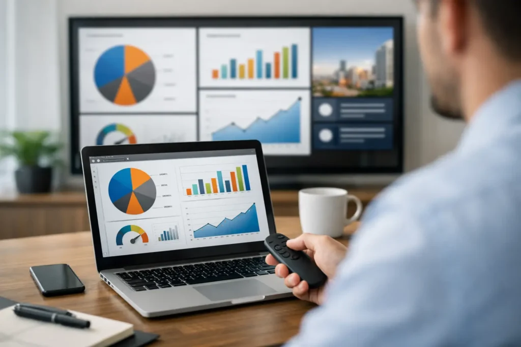PowerPoint Dashboard for Digital Signage