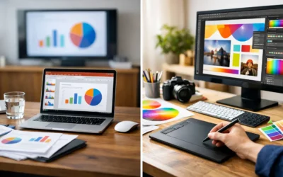 PowerPoint Signage vs Graphic Design Tools