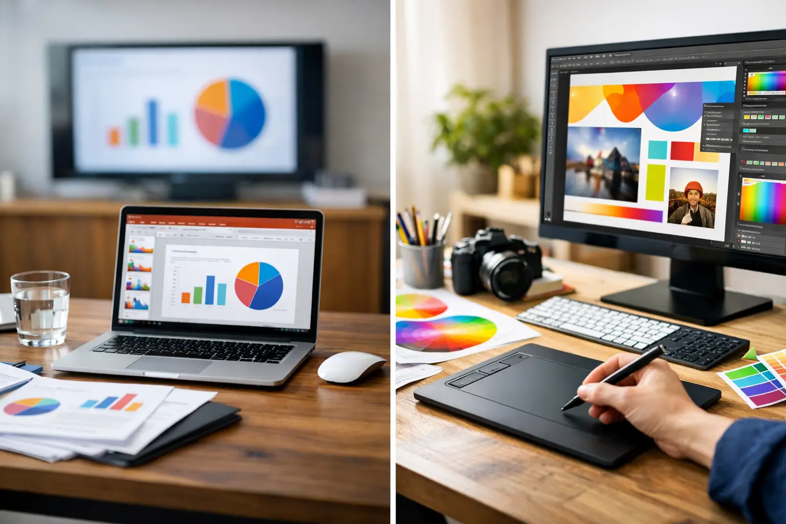 PowerPoint Signage vs Graphic Design Tools