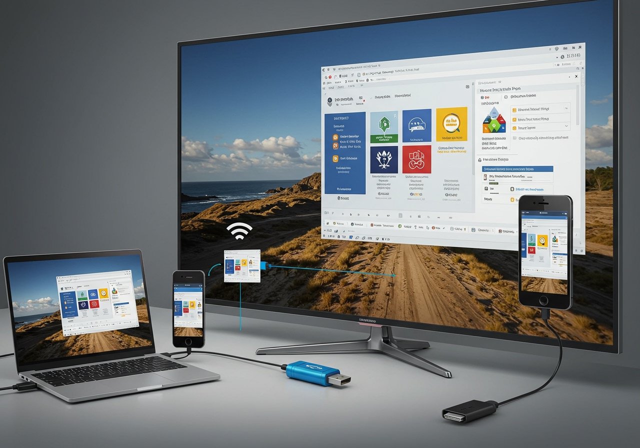 How to play a PowerPoint on a TV (HDMI, wireless casting, USB, and digital signage) cover