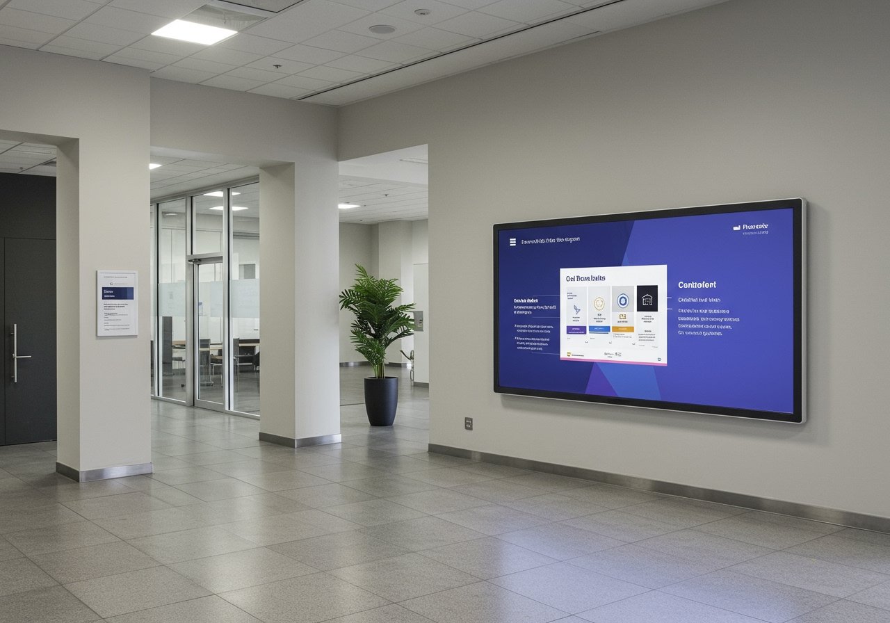 PowerPoint digital signage: The complete guide to turning slides into screen-ready content (2026) cover