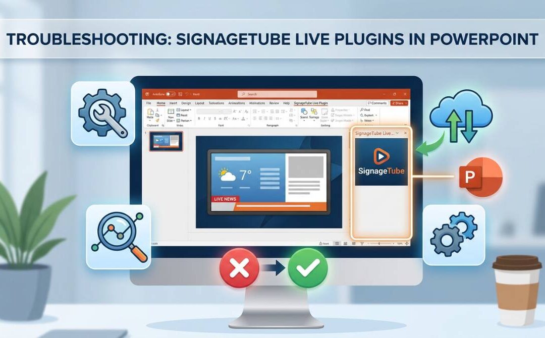 Troubleshooting SignageTube Live Plugins in PowerPoint
