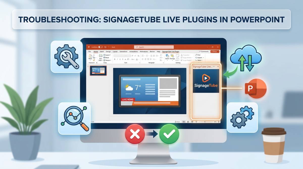 Troubleshooting SignageTube Live Plugins in PowerPoint