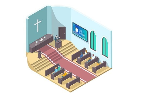 church digital signage