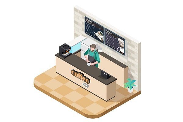 coffee shop digital menu board