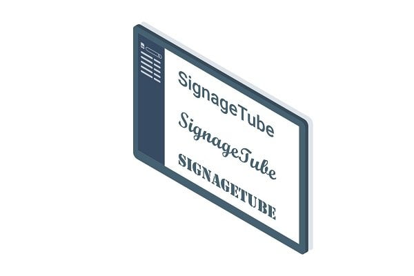 Sourcing fonts for digital signage design