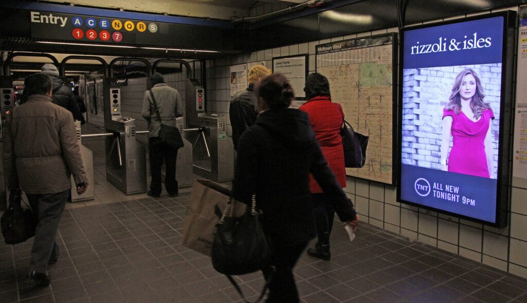 Advertising digital screen used in the digital signage industry