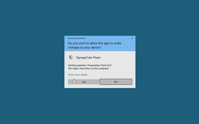 install-how to install signagetube windows player