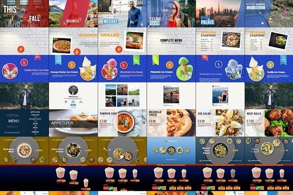 New digital signage templates added to the template library