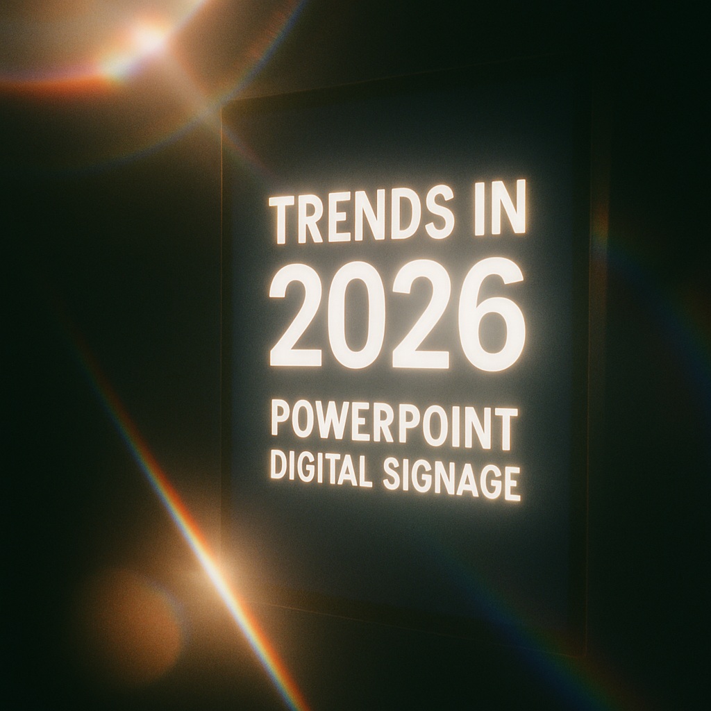 Future trends in PowerPoint digital signage for 2026