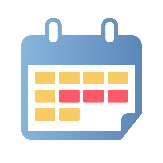 Schedule channel icon: choose days and times to run the presentation