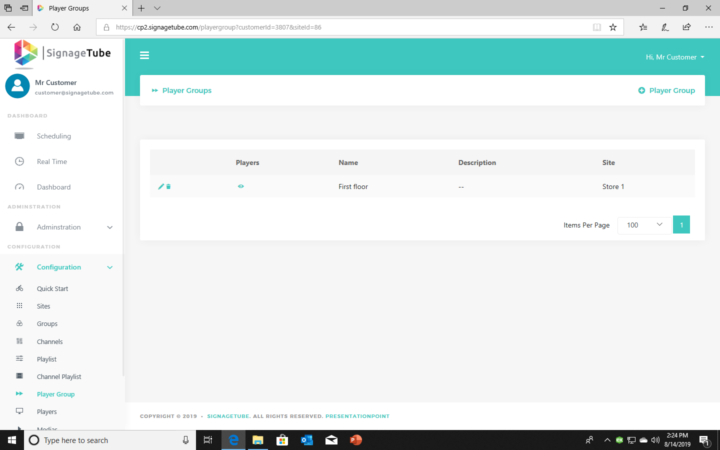 Screenshot showing how to add players to a player group
